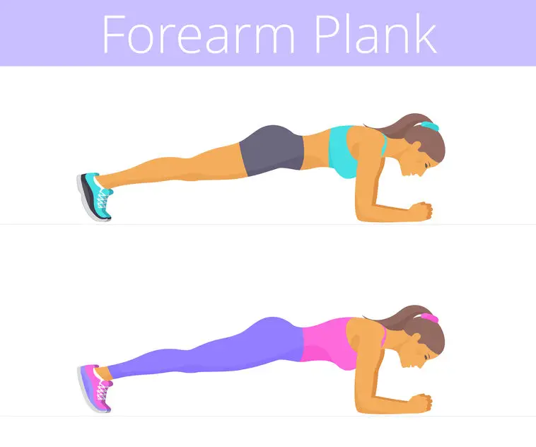 Woman doing a plank